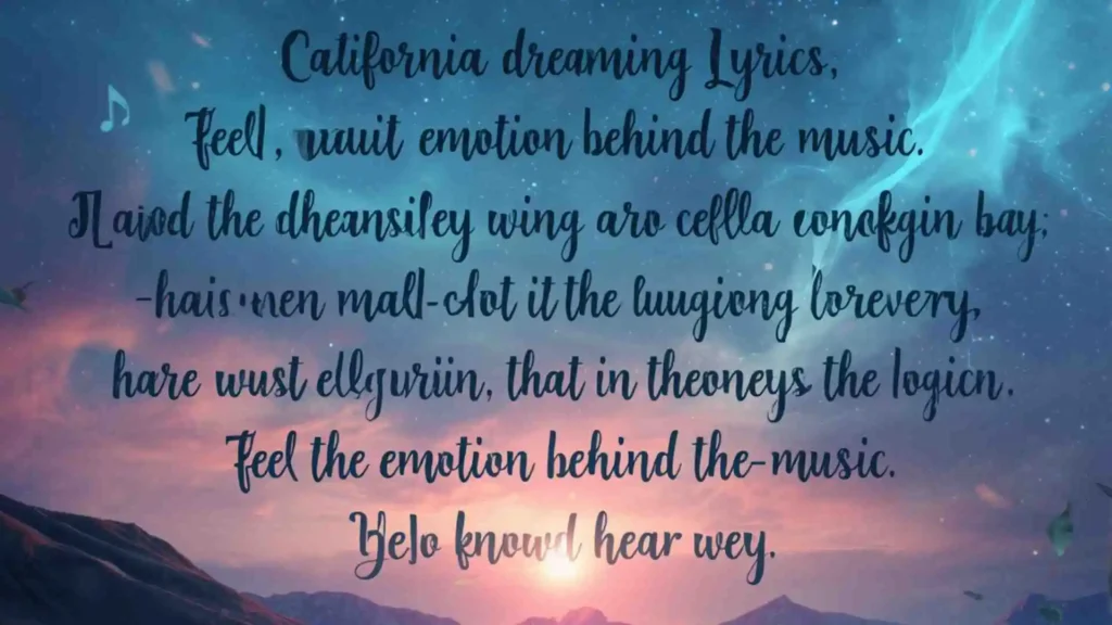 What Do California Dreaming Lyrics Mean?