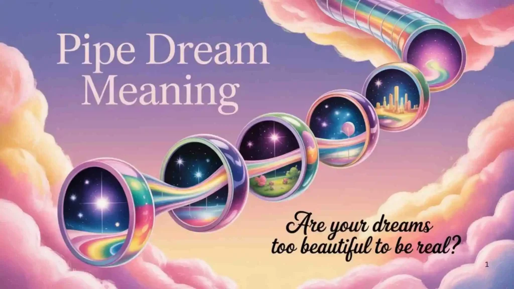 How to Turn a Pipe Dream into Reality